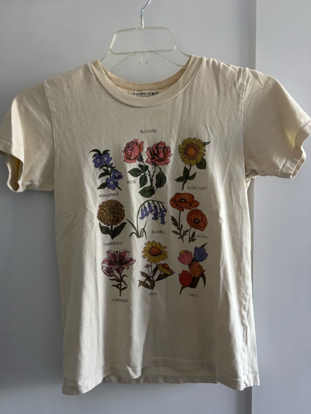 Floral Graphic Tee in Cream